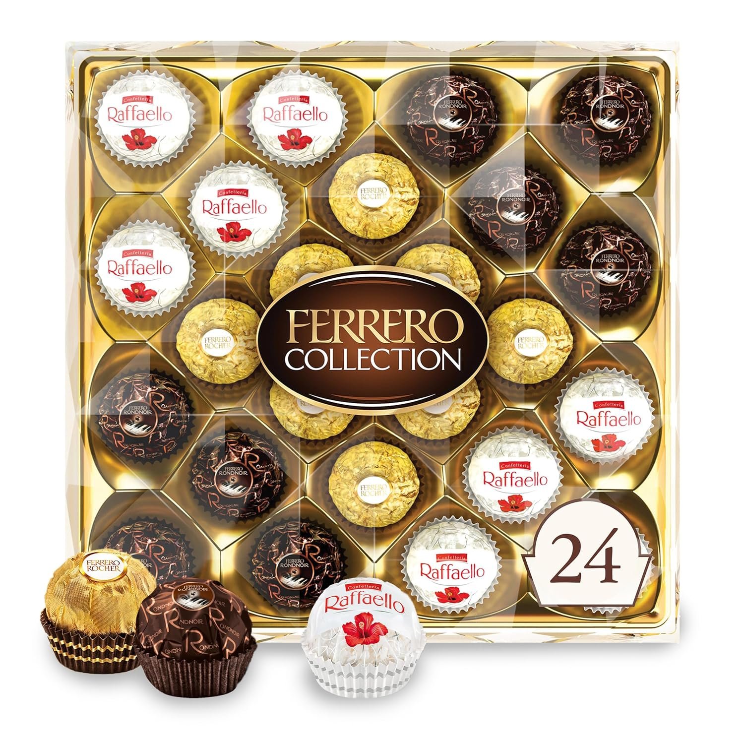 Ferrero Collection, 24 Count, Premium Gourmet Assorted Hazelnut